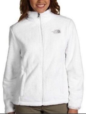 The North Face Women's White Fleece Teddy Jacket